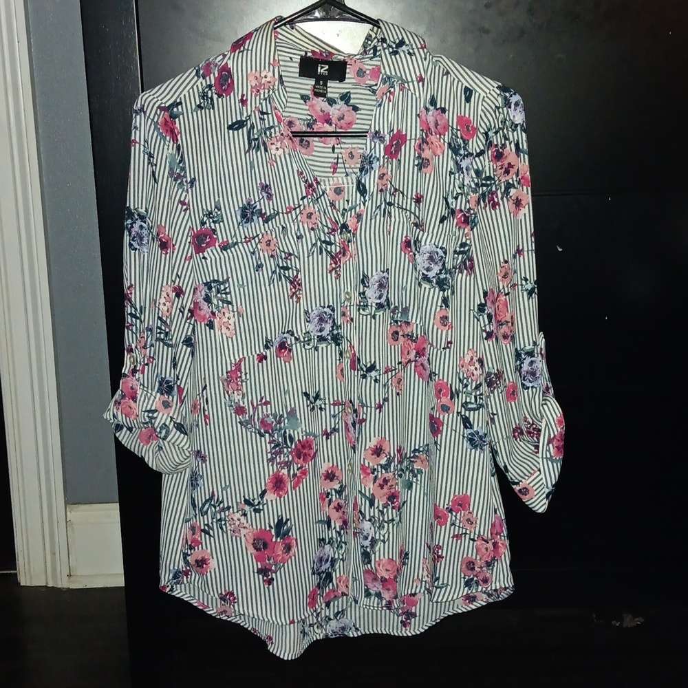Multicolor Button Up Shirt